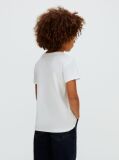 Alb Tricou Cu Logo  Fete