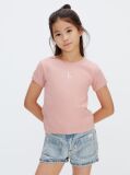 Roz Tricou Cu Logo Reiat  Fete