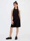 Negru Pantaloni Scurti Bermuda Din Punto Milano  Fete