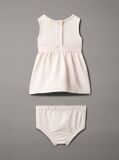 Pink Newborn Flared Milano Dress  Newborn