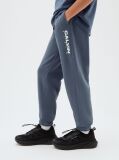Albastru Pantaloni Jogger Lejeri Cu Logo Grafic  Baieti