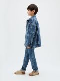 Denim Camasa Din Denim Cu Monograma Integrala Si Aspect Prespalat  Baieti