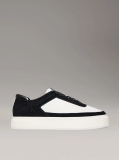Black Leather and Suede Signature Trainers  Men