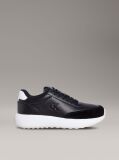 Black Leather Runner Trainers  Women