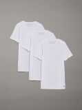 Alb Set 3 Tricouri Cu Guler Rotund – Cotton Classics  Barbati