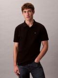 Black Cotton Piqué Polo Shirt  Men