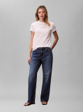 White Tonal Logo Classic T-Shirt  Women