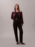 Negru Blugi Stil Tapered Cu Talie Inalta  Femei