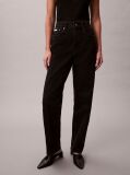 Negru Blugi Stil Tapered Cu Talie Inalta  Femei