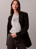 Gri Tricou Clasic Cu Logo Grafic Shine Monologo  Femei