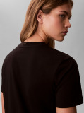 Negru Rochie Tip Tricou Cu Logo Colour-Blocked  Femei