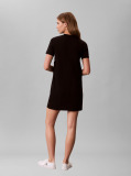 Negru Rochie Tip Tricou Cu Logo Colour-Blocked  Femei