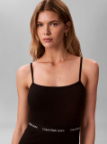 Black Logo Waistband Bodycon Mini Dress  Women