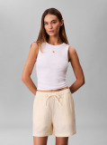 Yellow Double Gauze Novelty Short  Women