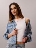 Denim Jacheta Trucker Din Denim Cu Croiala Cropped  Femei