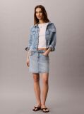 Denim Jacheta Trucker Din Denim Cu Croiala Cropped  Femei