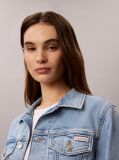 Denim Jacheta Trucker Din Denim Cu Croiala Cropped  Femei