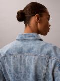 Denim Jacheta Trucker Din Denim Stil 90s Cu Print  Femei