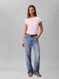Roz Tricou Baby Fit  Femei