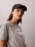 Gri Tricou Crop Cu Tiv Reglabil Cu Snur  Femei