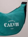Verde Geanta Tip Banana Crossbody Din Material Textil Cu Logo Grafic  Barbati