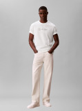 White Fade Logo Crew Neck T-Shirt  Men