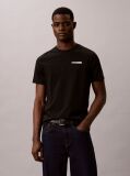Negru Tricou Cu Logo Grafic Divizat  Barbati