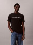 Black Linear Logo T-Shirt  Men