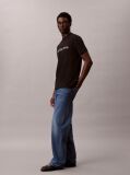 Black Linear Logo T-Shirt  Men