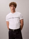 White Linear Logo T-Shirt  Men