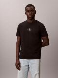 Black Monogram Logo T-shirt  Men