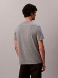 Grey Cotton Badge T-shirt  Men