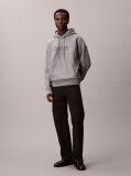 Gri Hanorac Grafic Calvin Din Premium Fleece  Barbati