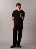 Negru Tricou Graphic Calvin Klein  Barbati