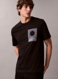 Negru Tricou Graphic Calvin Klein  Barbati