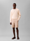 White Straight Chino Shorts  Men