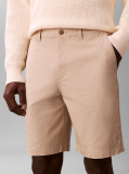 White Straight Chino Shorts  Men