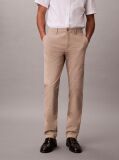 Brown Slim Fit Buttoned Chinos  Men