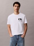 White Logo Graphic Crew Neck T-Shirt  Men