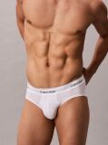 Alb Set 3 Slipuri – Icon Cotton Stretch  Barbati