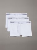 Alb Set 3 Boxeri Scurti - Icon Cotton Stretch  Barbati