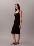 Black Ribbed Sleeveless Mini Dress  Women