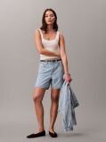Denim Needle-Punch Denim Shorts  Women