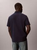 Blue Casual Monologo Polo Shirt  Men