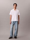 White Casual Monologo Polo Shirt  Men