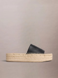 Negru Ebeth - Papuci Tip Espadrille Cu Platforma  Femei