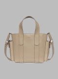Beige Small Jacquard Logo Tote Bag  Women