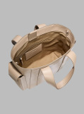 Beige Small Jacquard Logo Tote Bag  Women