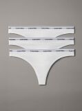 Alb Set De 3 Tanga – Cu Logo Icon  Femei