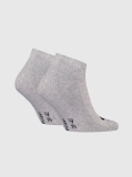 Grey 2 Pack Sneaker Socks  Men